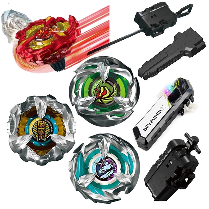 Beyblade X BX-23-24 BX-26-27 Wyvern Gale Xtreme พร้อม Launcher Grip ชุด Burst ของเล่นเด็กสําหรับเด็ก