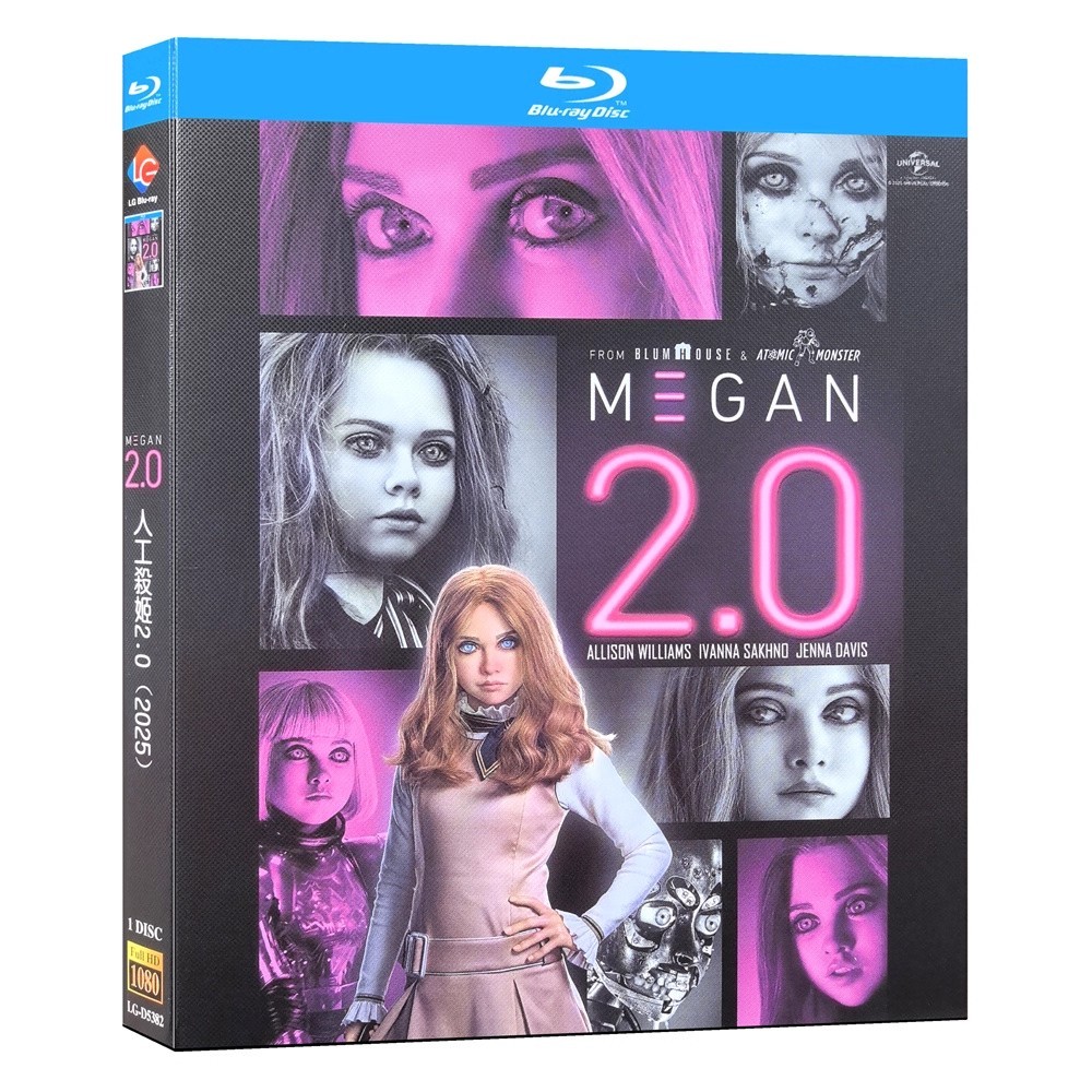 2025 ภาพยนตร์บลูเรย์ M3GAN 2.0 1080P Hobby Collection
