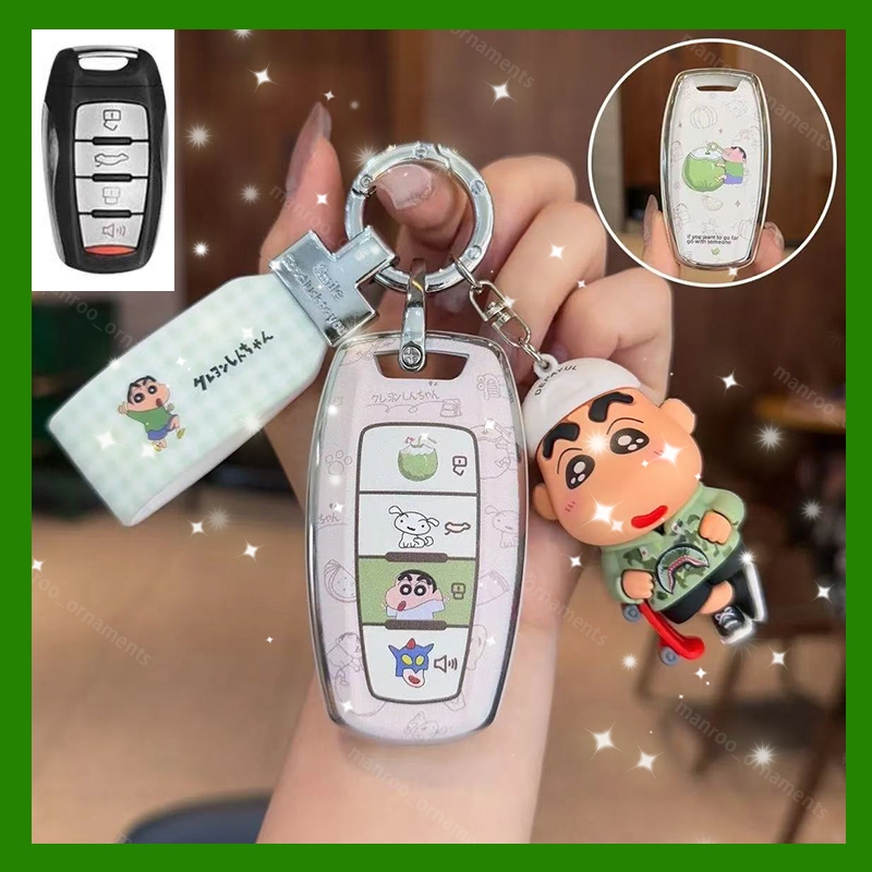 【ลายสองด้าน】Key Case เคสกุญแจรถยนต์ HAVAL H6 , HAVAL Jolion , HAVAL H6 PHEV พวงกุญแจรถยนต์ กันรอย
