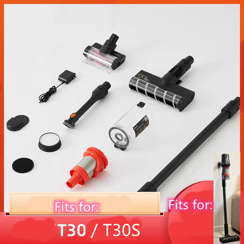 Dustbin ถุงเก็บฝุ่นแปรงลูกกลิ้งแปรงพื้นเครื่องดูดฝุ่นเชื่อมต่อท่อสําหรับ Deerma T30 T30S ไร้สายมือถื