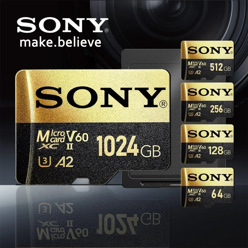 SONY 1024GB Micro SD การ์ดการ์ดหน่วยความจําความเร็วสูง MIni MicroSD การ์ด 1TB 512GB 256GB 128GB SD T