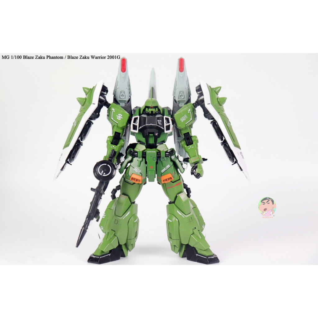 Phantom Model MG 1/100 Blaze Zaku Phantom / Blaze Zaku Warrior (Green Ver.) 2001G Model Kit