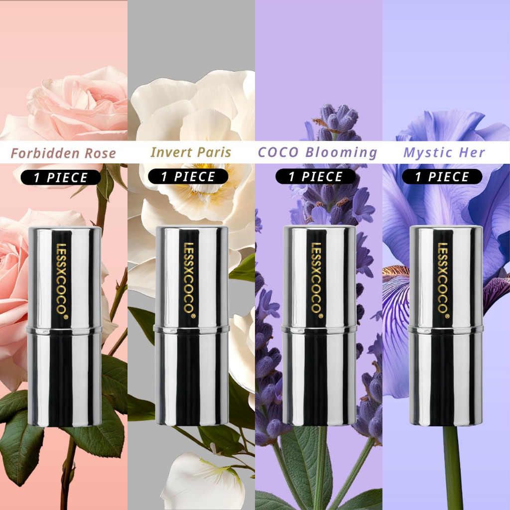 แท่งบาล์มแข็ง, Lessxcoco, แท่งน้ำหอมแบบพกพา, ติดทนนาน, 7.8g, น้ำหอมบำรุงผิว