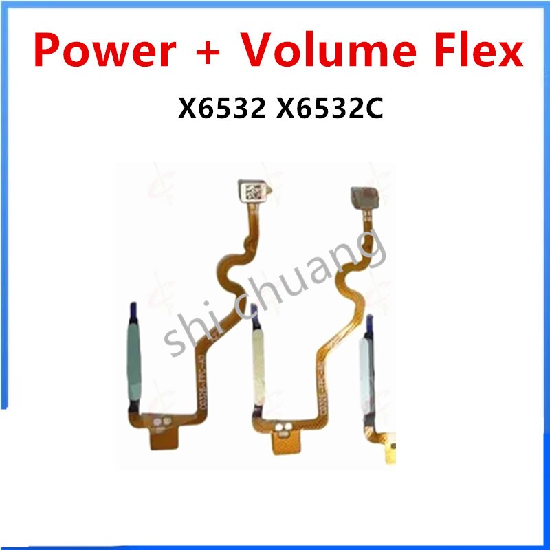 เซ็นเซอร์ลายนิ้วมือพิมพ์นิ้วสําหรับ infinix Smart 9 HD ปุ่มพลังงาน flex X6532 X6532C