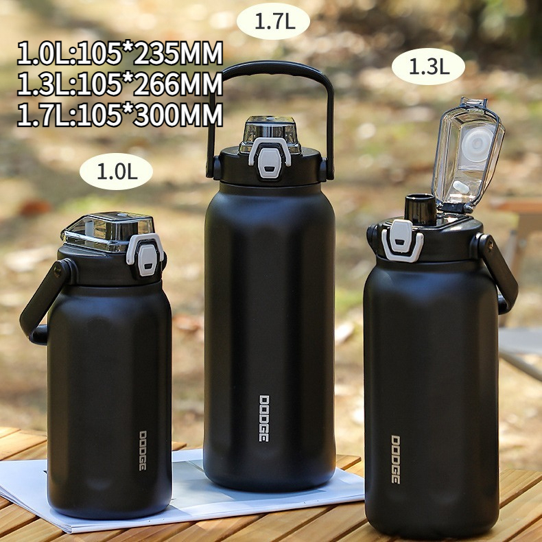 2000ml กระติกน้ำเก็บอุณหภูมิ พร้อมฟาง 316กระติกน้ำสแตน ความจุขนาดใหญ่ นอกบ้าน กีฬา ถ้วยฉนวน ราคา ถูกที่สุด ดีลบีเคเค แกลเลอรีภาพที่ 9