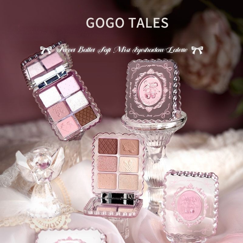 GOGO TALES Dancing Little Gem Series พาเลทอายแชโดว์ #6 คัลเลอร์เพิร์ลแมทสีติดทนนาน