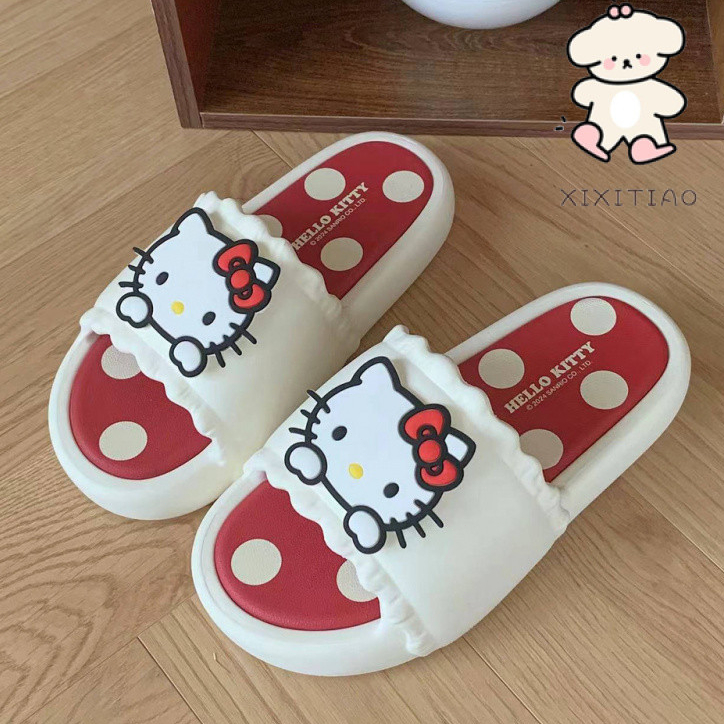 Xitiao Girls Sanrio Co-Branded Cute Cinnamon Dog Casual Slippers Soft Sole