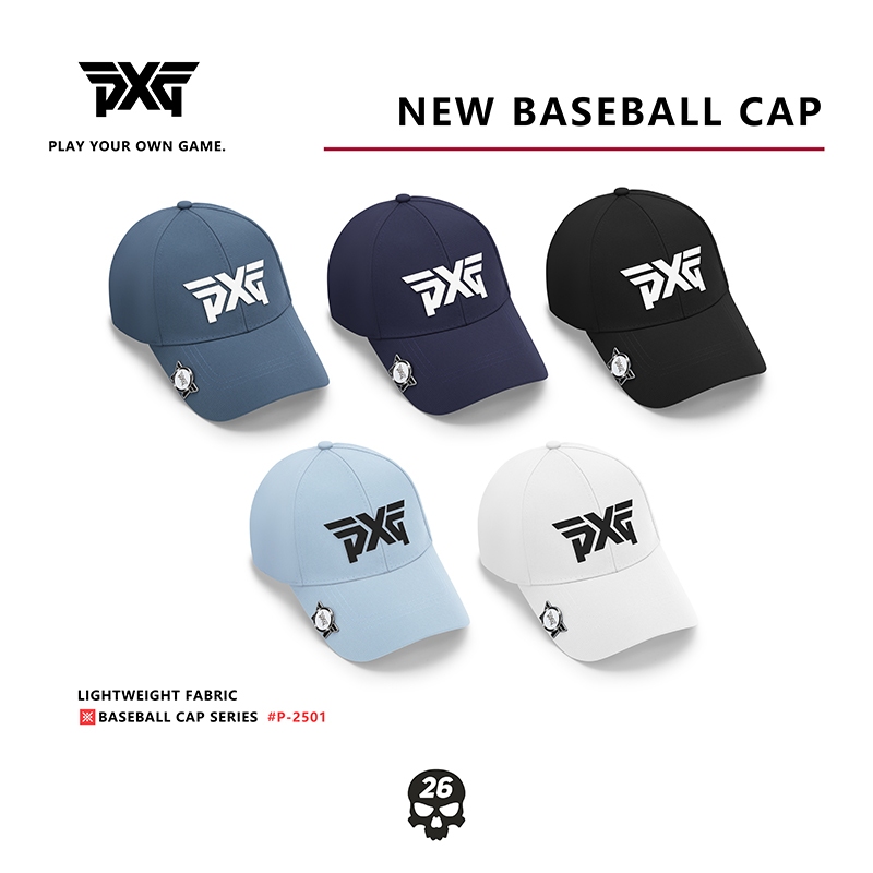 ใหม่ PXG Golf Cap ผู้ชายและผู้หญิงฤดูร้อนสไตล์มืออาชีพหลายสีกอล์ฟกีฬาหมวกป้องกันแสงแดด belt