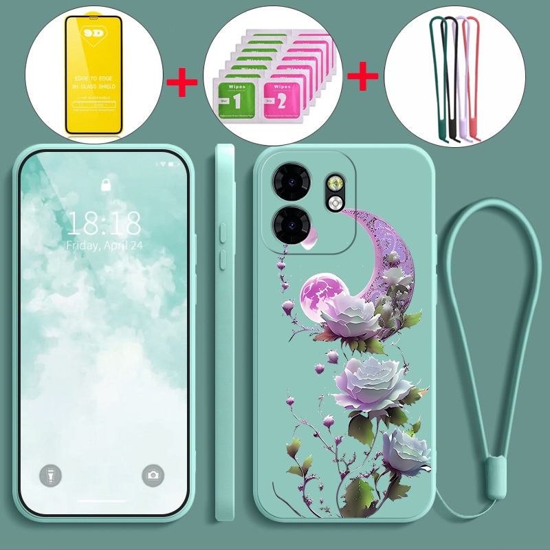 เคสสําหรับ infinix smart 9 infinix 50i 5g 2024 เคสโทรศัพท์ Softcase ซิลิโคนเหลวกันกระแทกปกดีไซน์ใหม่