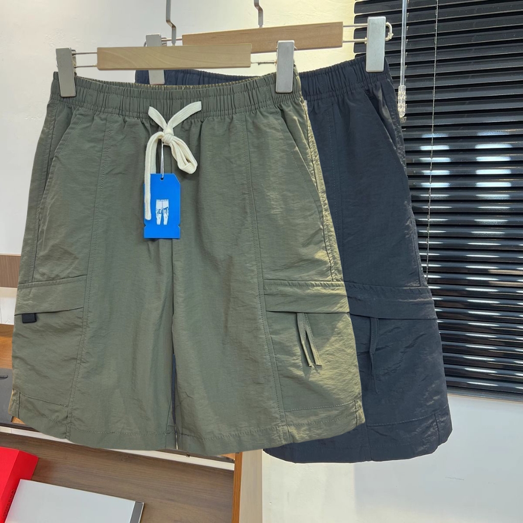 กางเกงขาสั้นชายเกาหลี เอวยางยืด ไซส์ M-5XL กระเป๋าซิป หลากสี