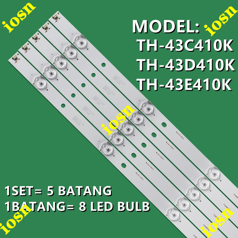1 ชุด = 5 บาร์ TH-43C410K TH-43D410K TH-43E410K PANASONIC 43" INCH LED TV BACKLIGHT LAMP TV TH-43D41
