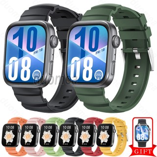 สายรัดกีฬาสร้อยข้อมือซิลิโคนสายนาฬิกาข้อมืออุปกรณ์เสริมสําหรับ Huawei Watch Fit 5 4 3 / Huawei Watch Fit 5 4 Pro