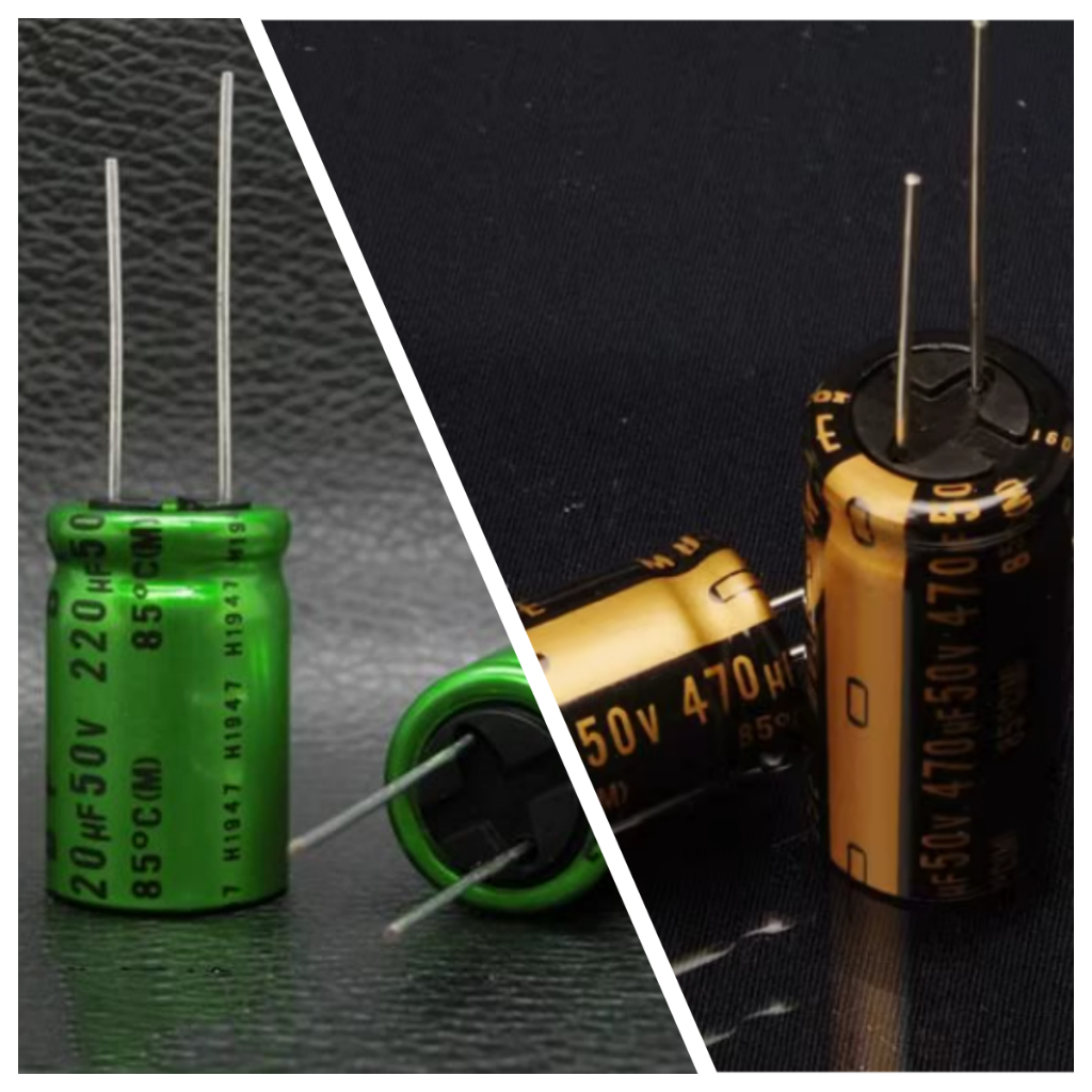 2-5PCS Fever Audio Capacitor Non-Polar Electrolytic Capacitor สีเขียวทองแดงฟุต BP KZ 50V 100V 10UF 2