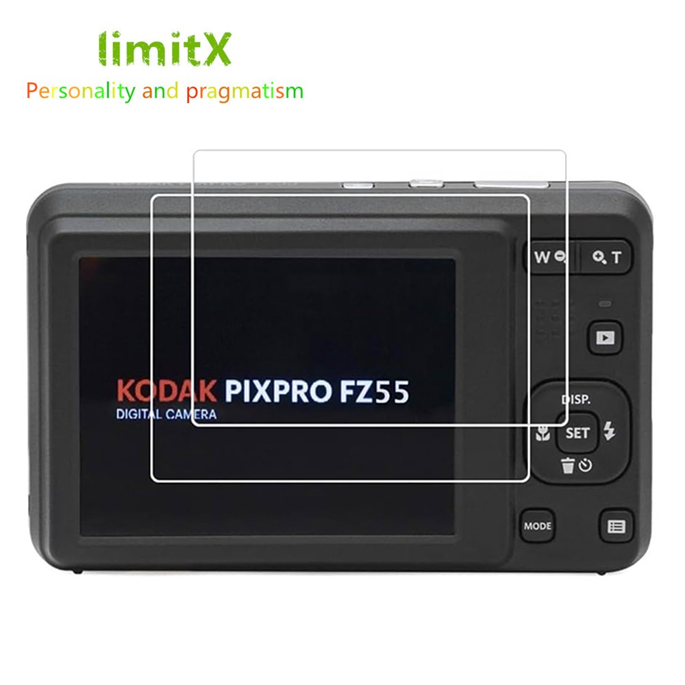 2 ชิ้นกระจกนิรภัยป้องกันหน้าจอ LCD สําหรับ Kodak PIXPRO FZ55 FZ45 กล้อง