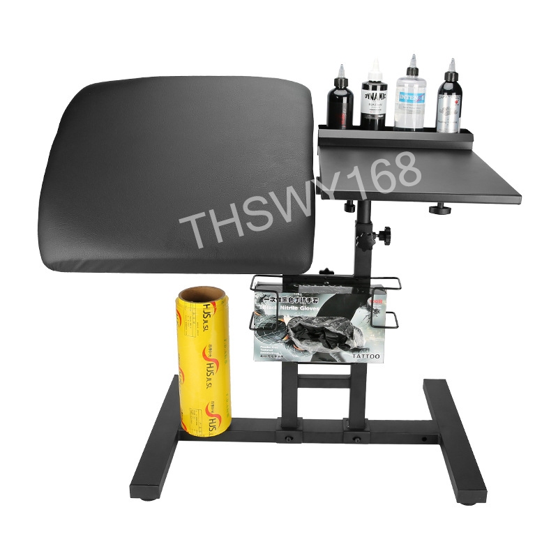 Tattoo Workbench Multifunctional Dual-Use Workbench Lifting หมุนหลายมุมปรับ Tattoo Hand Bra （รอยสักมัลติฟังก์ชั่น workbench แขนเสื้อยึดรอยสักมือยึดแขนพับได้ความสูงที่หมุนได้และปรับได้） ราคา ถูกที่สุด ดีลบีเคเค แกลเลอรีภาพที่ 8