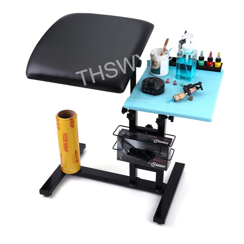 Tattoo Workbench Multifunctional Dual-Use Workbench Lifting หมุนหลายมุมปรับ Tattoo Hand Bra （รอยสักมัลติฟังก์ชั่น workbench แขนเสื้อยึดรอยสักมือยึดแขนพับได้ความสูงที่หมุนได้และปรับได้） ราคา ถูกที่สุด ดีลบีเคเค แกลเลอรีภาพที่ 7