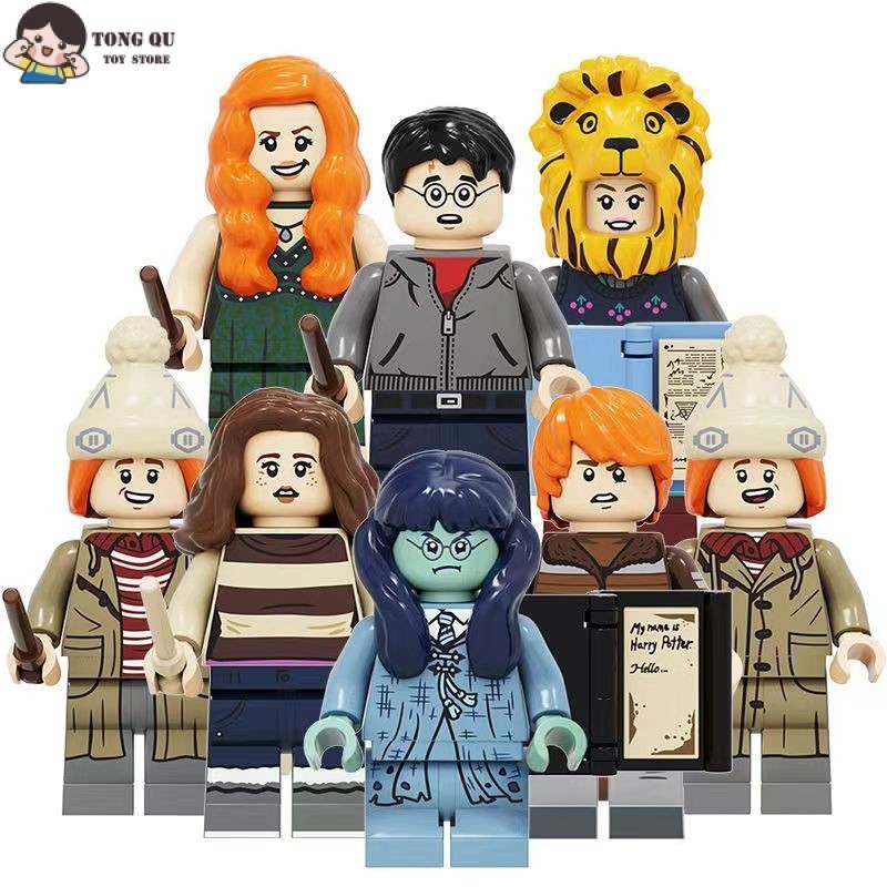 ตุ๊กตา Harry Potter Wesley Brothers Peach Golden Lady Luna Minifigure Collection เครื่องประดับรุ่นมิ