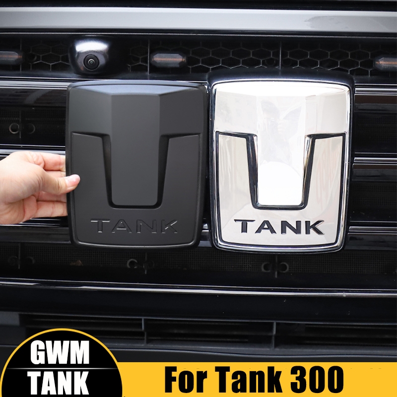สําหรับ Great Wall Tank 300 การปรับเปลี่ยนโลโก้รถยนต์ GWM ถัง 300 เบนซินดีเซล HEV โลโก้ด้านหน้าโลโก้พวงมาลัย Hub โลโก้สีดําอุปกรณ์เสริม