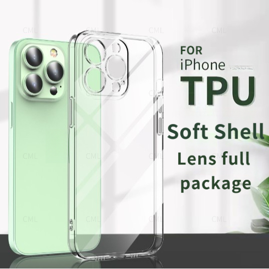 ความโปร่งใสสูง Shock-Resistant ป้องกัน Soft Case สําหรับ iPhone 16ProMax 15 14 13 12 11 Plus Pro XR XS 6S 7P SE3 SE2 SE4 4G 5G Shock-proof เคสโทรศัพท์โปร่งใสนุ่มเคสโทรศัพท์ขอบตรงรวมทุกอย่างโปร่งใส