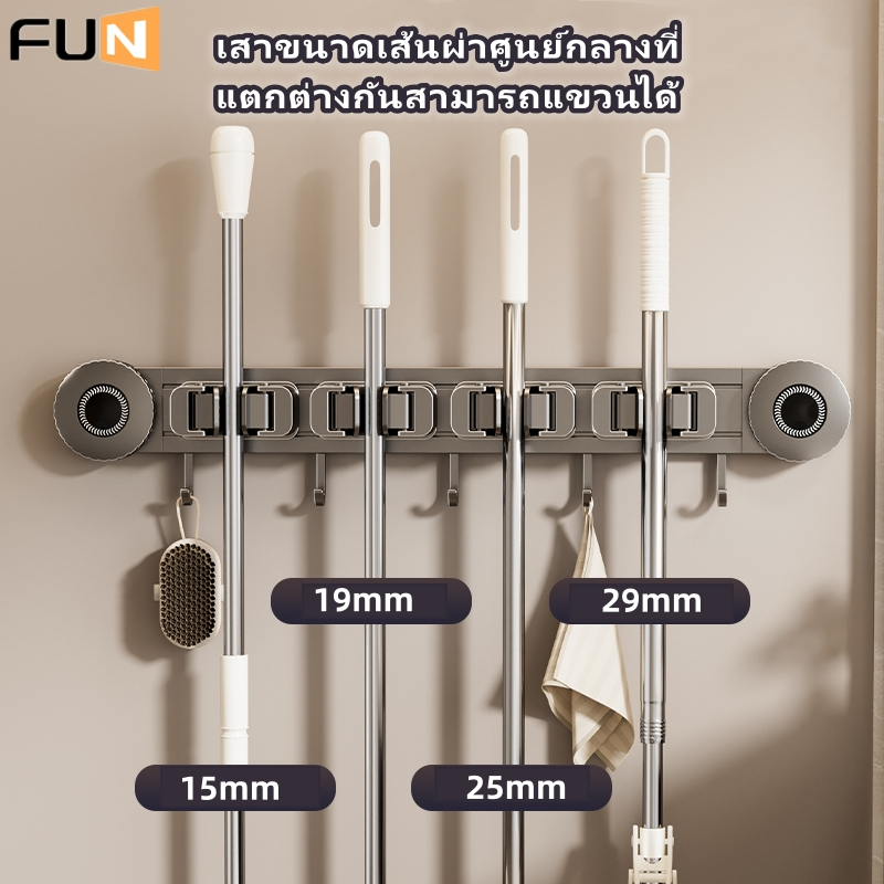 [FUN] ที่วางไม้ถูพื้นแบบถ้วยดูดแบบไม่มีรูที่วางไม้กวาดชั้นวางของในห้องน้ําตะขอติดผนังในห้องน้ํา- & * & ราคา ถูกที่สุด ดีลบีเคเค แกลเลอรีภาพที่ 6