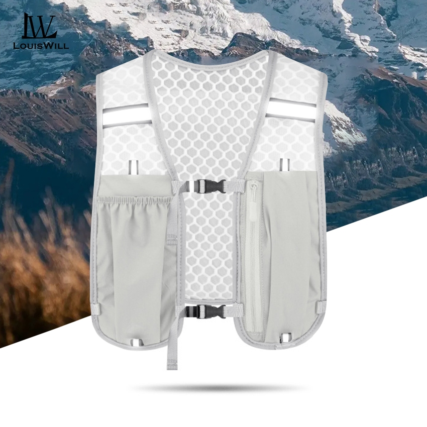 Louiswill กีฬากลางแจ้งเสื้อกั๊กกระเป๋าป้องกันสาดจักรยานขี่น้ํากระเป๋าเป้สะพายหลังเดินป่าปีนเขากระเป๋าเป้สะพายหลังขี่เบาจักรยานกระเ