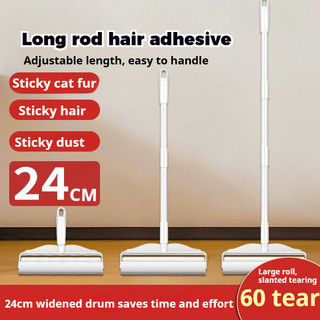 Lengthened Sticky Lint Roller Clothes Dust Remover Portable Pet Hair Sticky Roll Dust Remover Sticky Lint Roller with Refill Options and Enhanced Stickiness