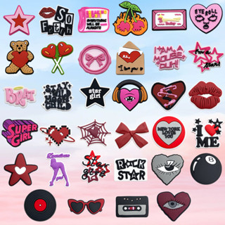 MEIDJ 1 ชิ้น Y2K รองเท้า Charms การกําหนดค่ารองเท้าแตะหัวเข็…