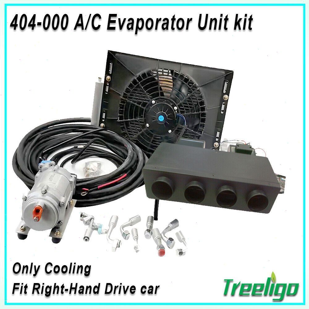 Treeligo อัพเกรดเครื่องปรับอากาศรถยนต์ 12000 BTU สําหรับรถบรรทุก รถบรรทุกกึ่ง RV,Van treeligo ระบบชุดแอร์รถยนต์ 12V รถบรรทุก RV รถตู้แอร์