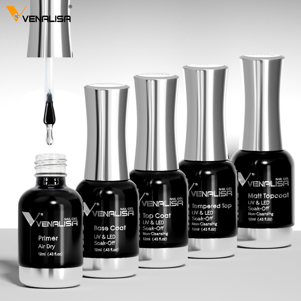 ของแท้ Venalisa 12 ml เบส ท็อป เบสเจลทาเล็บ ท็อปเจล เคลือบเล็บเจล เบสโค้ท ท็อปโคทเล็บ สีเล็บเจล 100% - รูปที่ 3