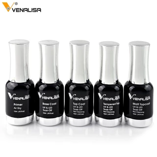 ของแท้ Venalisa 12 ml เบส ท็อป เบสเจลทาเล็บ ท็อปเจล เคลือบเล็บเจล เบสโค้ท ท็อปโคทเล็บ สีเจล 100%