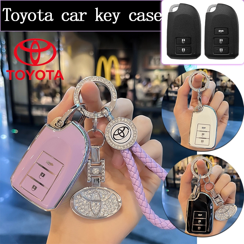 ฝาครอบกุญแจโตโยต้าสําหรับ YARIS/VIOS/yaris ativ พวงกุญแจ YARIS ปลอกกุญแจ VIOS เคสกุญแจรถ yaris ativ 