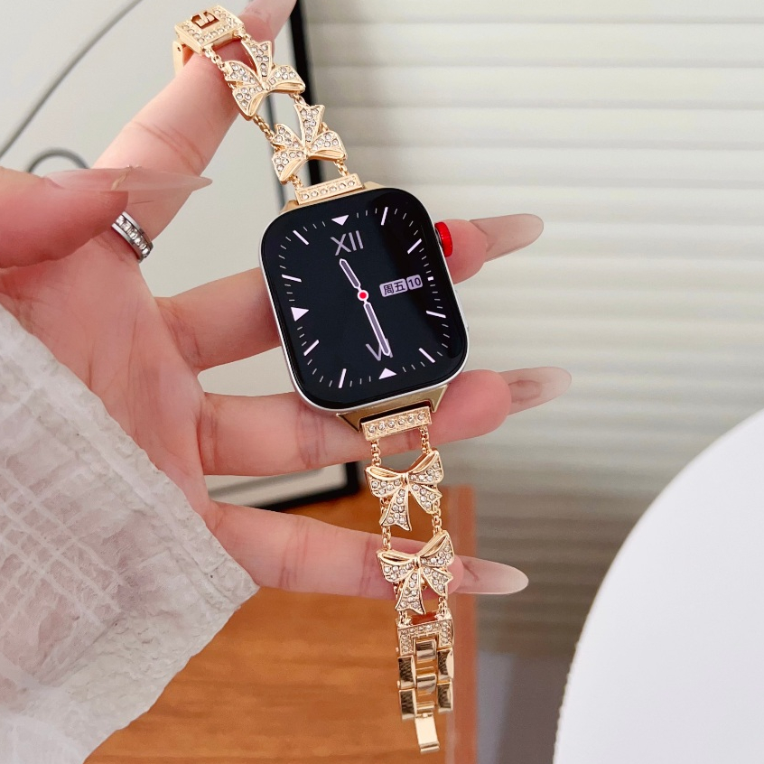 Bowknot Watch Strap For Huawei Watch Fit 4 สาย Huawei Watch Fit 4 Pro Strap Huawei Watch Fit 3 สาย B