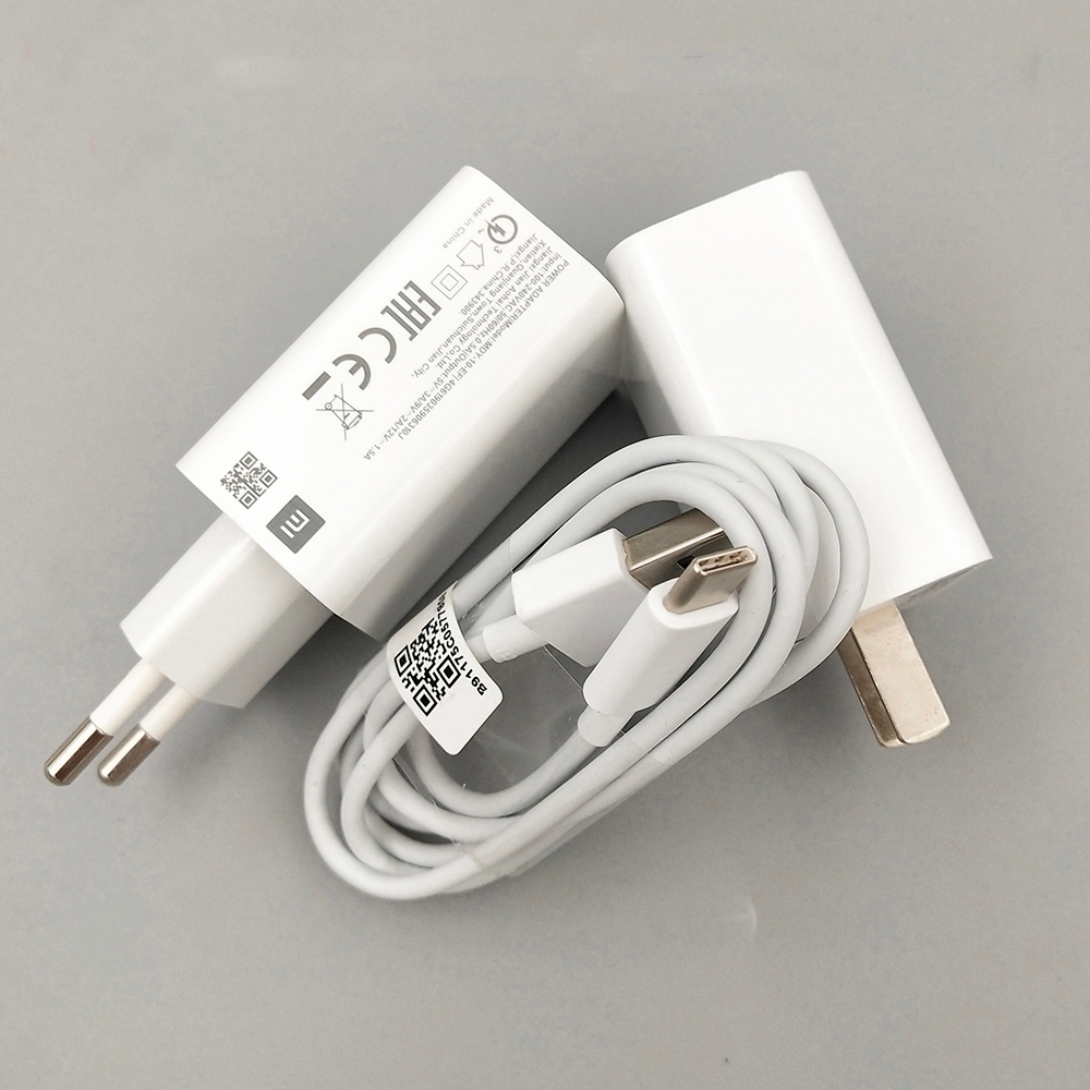 Original Xiaomi 18W Charger Fast Charge QC 3.0 EU US อะแดปเตอร์สําหรับ Redmi A4 14R 14C 13C 12R หมาย