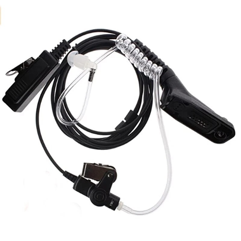 PTT Mic Coil Air Tube Earpiece Mic สําหรับ Motorola XPR6550 APX6000 APX7000 APX4000 APX8000 DP3400 D