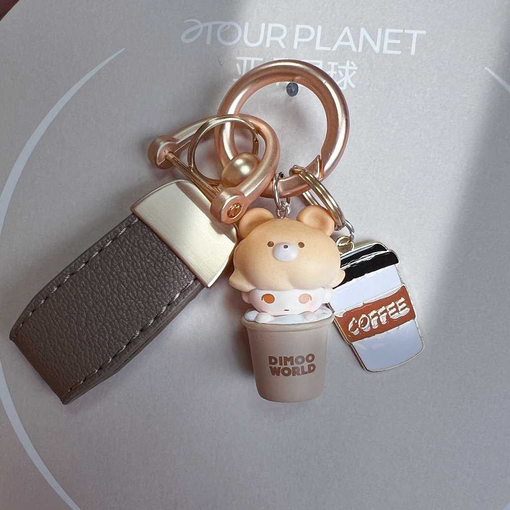 ของแท้ popmart popbean sp dimoo จี้พวงกุญแจรถยนต์ DIY ของขวัญทํามือสําหรับวันเกิดสาว