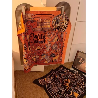 ผ้าเช็ดหน้า กันแดด ผ้าโผกหัว Hippop ฮิปฮอป สไตล์ พร้อมส่ง 55*55CM L101