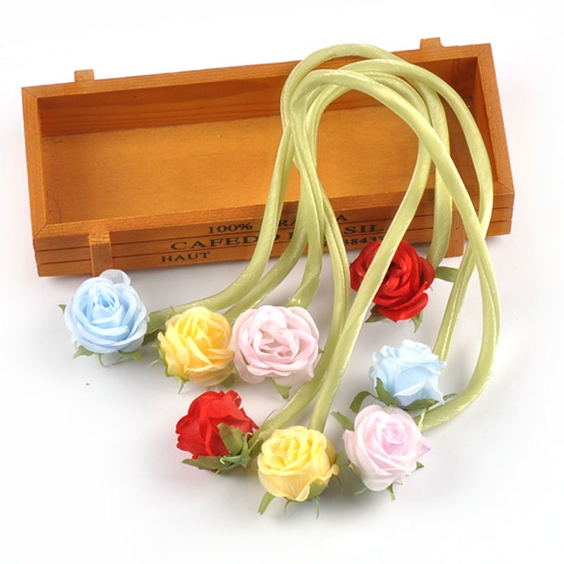 2pcs 44 ซม.กุหลาบยาวเชือกช่อดอกไม้ริบบิ้นคลาสสิก Garden-Inspired ตกแต่งบ้านสําหรับห้องนั่งเล่นหรือห้องนอน, งานรื่นเริงของขวัญ Decor Bowknot Accent CP4246