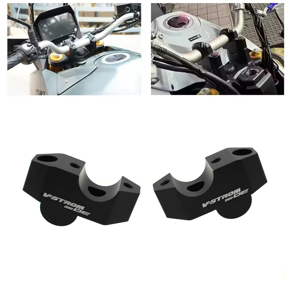 Vstrom 800 Handlebar Risers Bar Clamp Cover รถจักรยานยนต์ Bar Mount Adapter สําหรับ Suzuki V-STROM 8