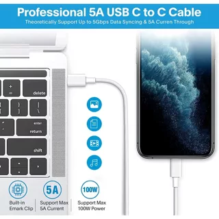 สําหรับ MBook Pro Charger - 118W USB C Charger Fast Charger ใช้งานร่วมกับ MBook pro/Air, M1 M2 M3 M4, อุปกรณ์ USB C, สายชาร์จรวม