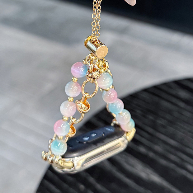 Bling อัญมณีลูกปัดสายนาฬิกาสําหรับ mi band 10 สาย mi band 8/mi band 9 สายลูกปัด mi band 8 สาย Redmi 