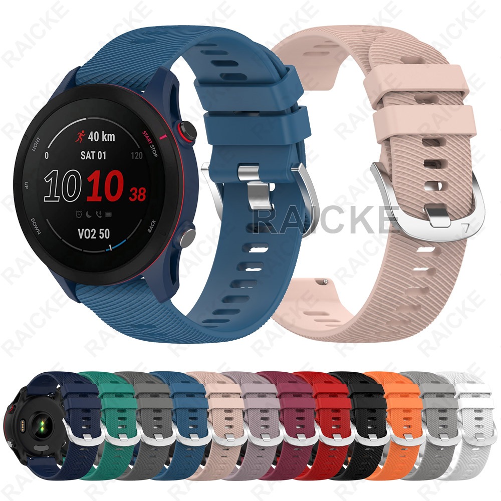 18 มม.สายคล้องคอซิลิโคนสําหรับผู้เบิกทาง Garmin 265S Music / 255S / Venu 3s / Venu 2s / Vivomove 3S 
