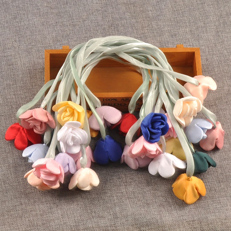 2pcs 46 ซม.กุหลาบยาวเชือกช่อดอกไม้ริบบิ้นคลาสสิก Garden-Inspired ตกแต่งบ้านสําหรับห้องนั่งเล่นหรือห้องนอน, งานรื่นเริงของขวัญ Decor Bowknot Accent CP3827