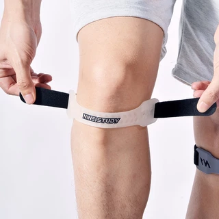 สายรัดเข่าซิลิโคนพร้อมแผ่น Patella ลดแรงกระแทกและป้องกันเข่า