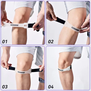 สายรัดเข่าซิลิโคนพร้อมแผ่น Patella ลดแรงกระแทกและป้องกันเข่า