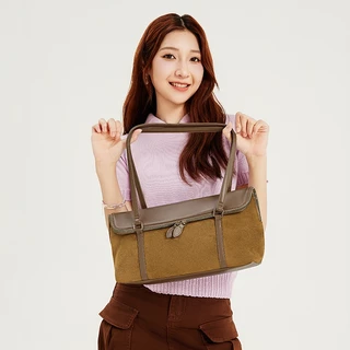 BOSTANTEN Book Tote Bag กระเป๋าสะพายไหล่ผู้หญิง ทรงคลาสสิก ความจุใหญ่ ดีไซน์ทันสมัย สไตล์เรียบง่าย ใช้งานอเนกประสงค์ เหมาะสำหรับทุกโอกาส
