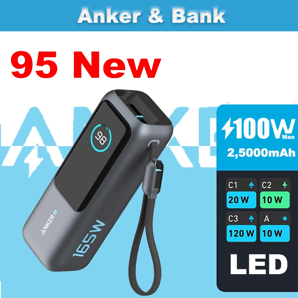 BANK By ANK ZOLO 165W 25000mAh Power Bank ช่องพลังงานมาพร้อมสายแบบยืดหดได้