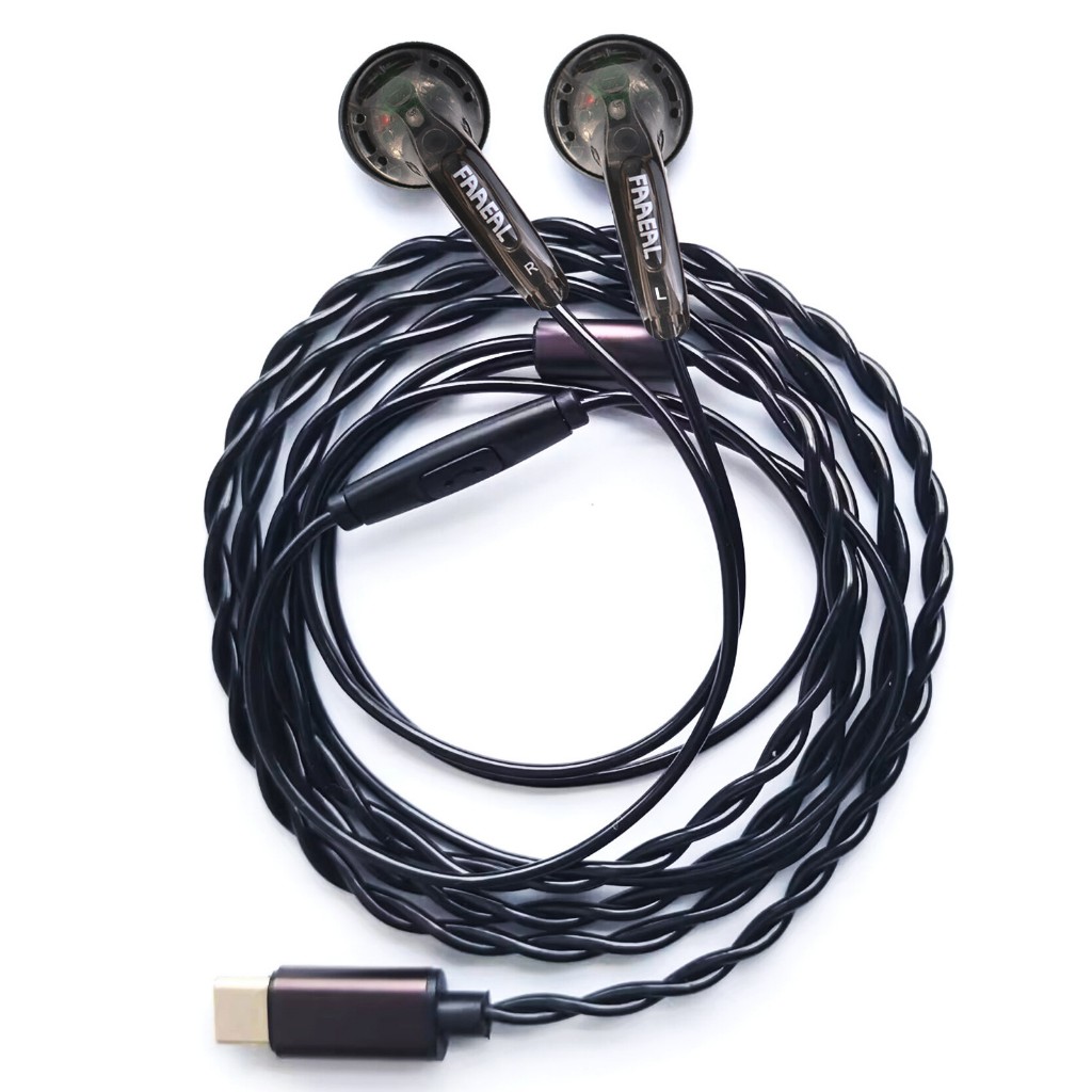 FAAEAL Iris Type C หูฟัง 32ohm หูฟังหัวแบนเพลง HiFi Bass เสียงหูฟังชนิดใส่ในหูพร้อมไมโครโฟน