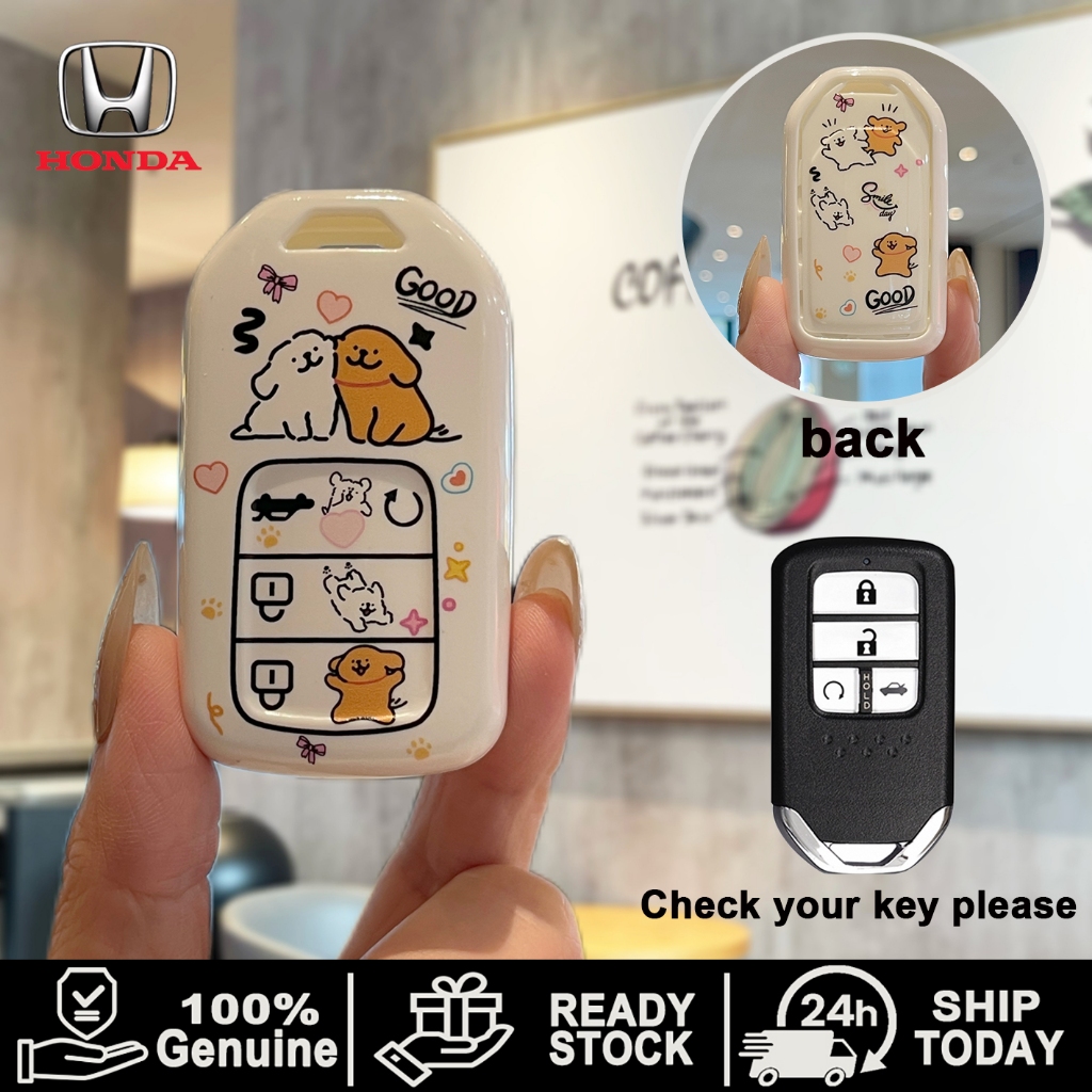 เคสกุญแจรถ HONDA City อุปกรณ์เสริมกุญแจอัจฉริยะเหมาะสําหรับ HONDA jazz/HR-V/CR-V/BR-V/city/civic Key Case - รูปที่ 5