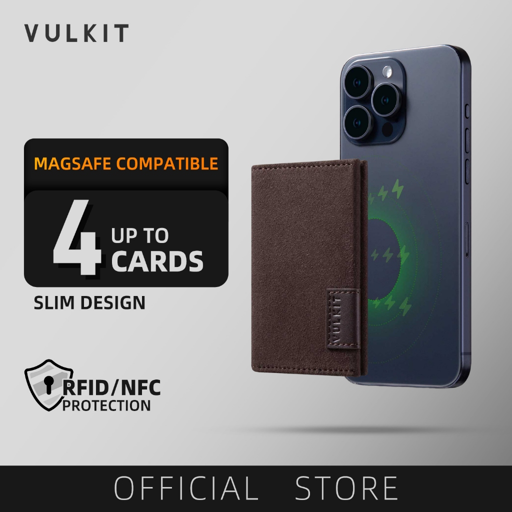 VULKIT Magnetic Phone Card Holder Wallet เข้ากันได้กับ Magsafe Wallet สําหรับโทรศัพท์-VPA111