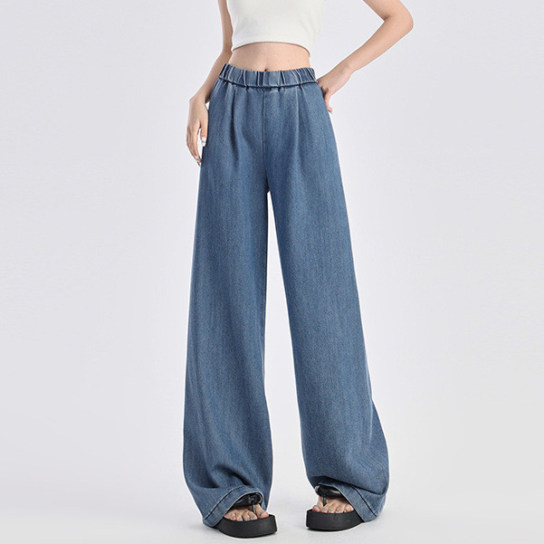 Floerns S-6XL กางเกงยีนส์ทรงลำลองทรงเรียบสำหรับผู้หญิง